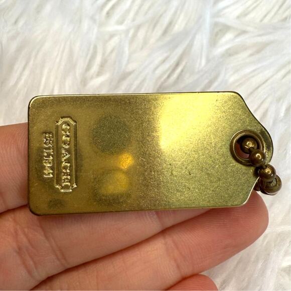 1.5” COACH  Fob Bag Charm Hang tag Hangtag - Picture 2 of 2